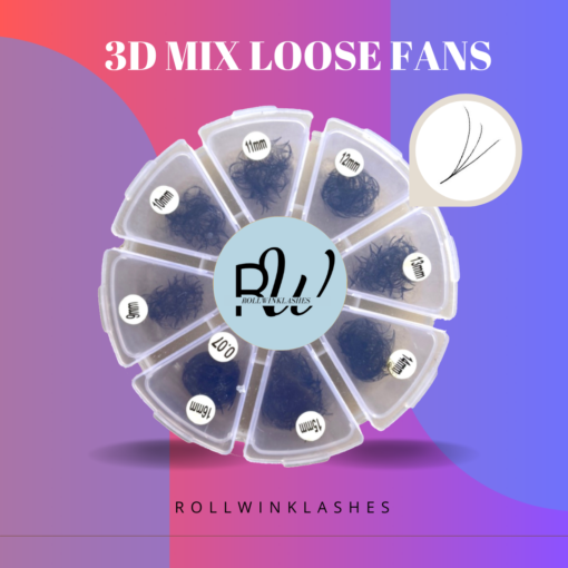 1000FANS PER BOX - 3D MIX LENGTH LOOSE FANS